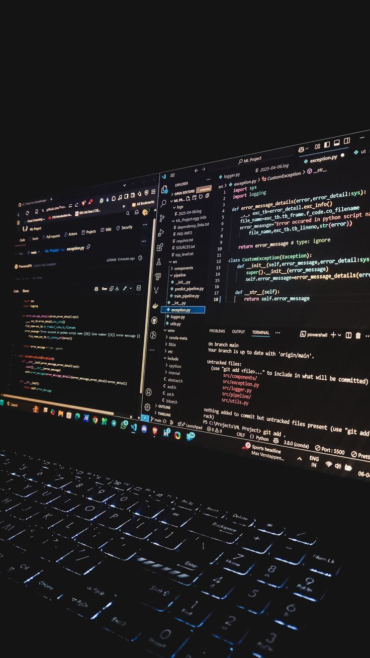 Late nights, dark mode, and endless lines of code — just a programmer’s peace 🌙💡