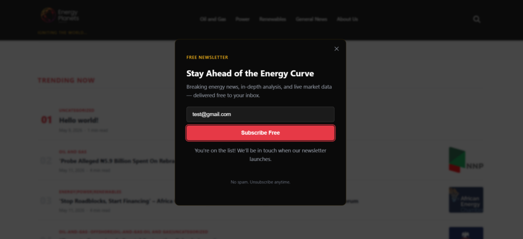 Energy Planets Redesign